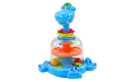 Hippopotamus Spinning Top With Balls For Babies Blue