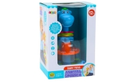 Hippopotamus Spinning Top With Balls For Babies Blue