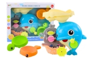 Blue Dolphin Water Toy Bath Set