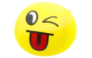 Minkštas kamuolys Smiley Emoji kamuolys geltonas 9cm
