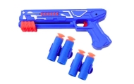 2in1 Dart Gun Airplane Launcher Blue