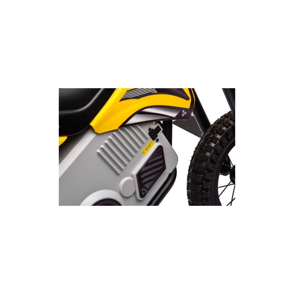 Elektrinis motociklas Cross Bike A9901, Yellow-Elektromobiliai vaikams, Motociklai-e-vaikas