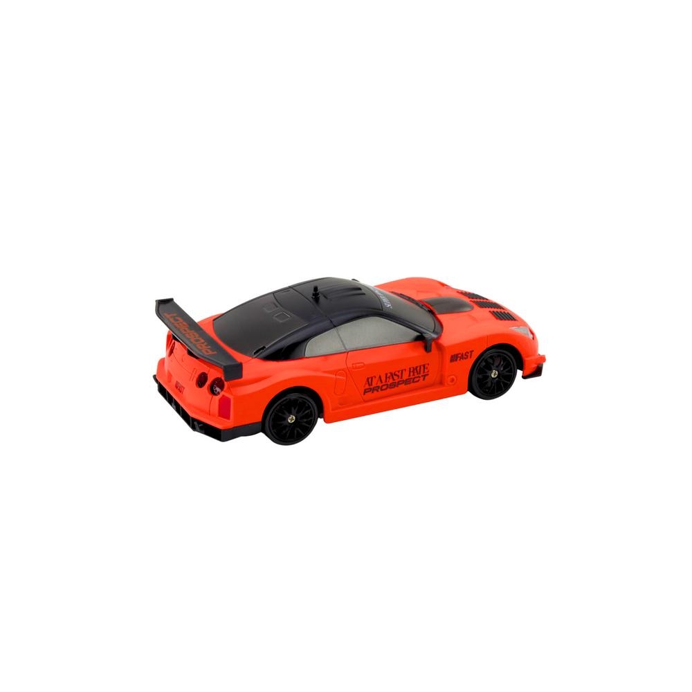 Nuotoliniu būdu valdomas R/C 1:24 oranžinis sportinis automobilis su keičiamais ratais