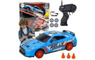 Nuotoliniu būdu valdomas R/C sportinis automobilis 1:24 Mėlyni keičiami ratai