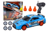 Nuotoliniu būdu valdomas R/C sportinis automobilis 1:24 Mėlyni keičiami ratai