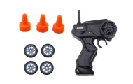 Remote Controlled R/C Sports Car 1:24 Blue Interchangeable Wheels