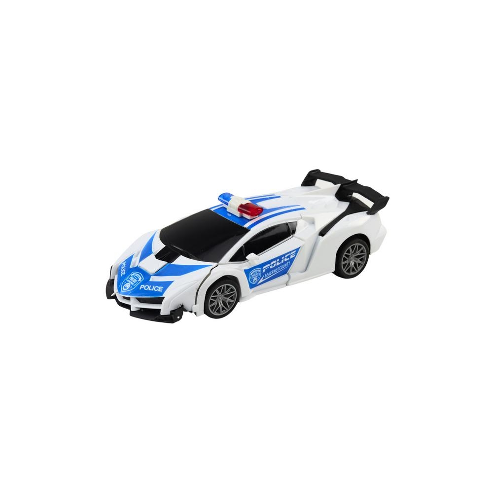 R/C policijos automobilis 2in1 robotas Garsai Šviesos-Žaislai, Auto ir transporto žaislai, Valdomos radijo bangomis, Robotai-e-v