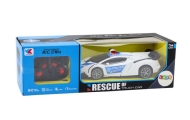 Samochód R/C Policyjny 2w1 Auto Robot Dźwięki Światła