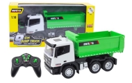 RC nuotoliniu būdu valdomas savivartis sunkvežimis 1:18 žalias-Žaislai, Auto ir transporto žaislai, Valdomos radijo bangomis-e-v
