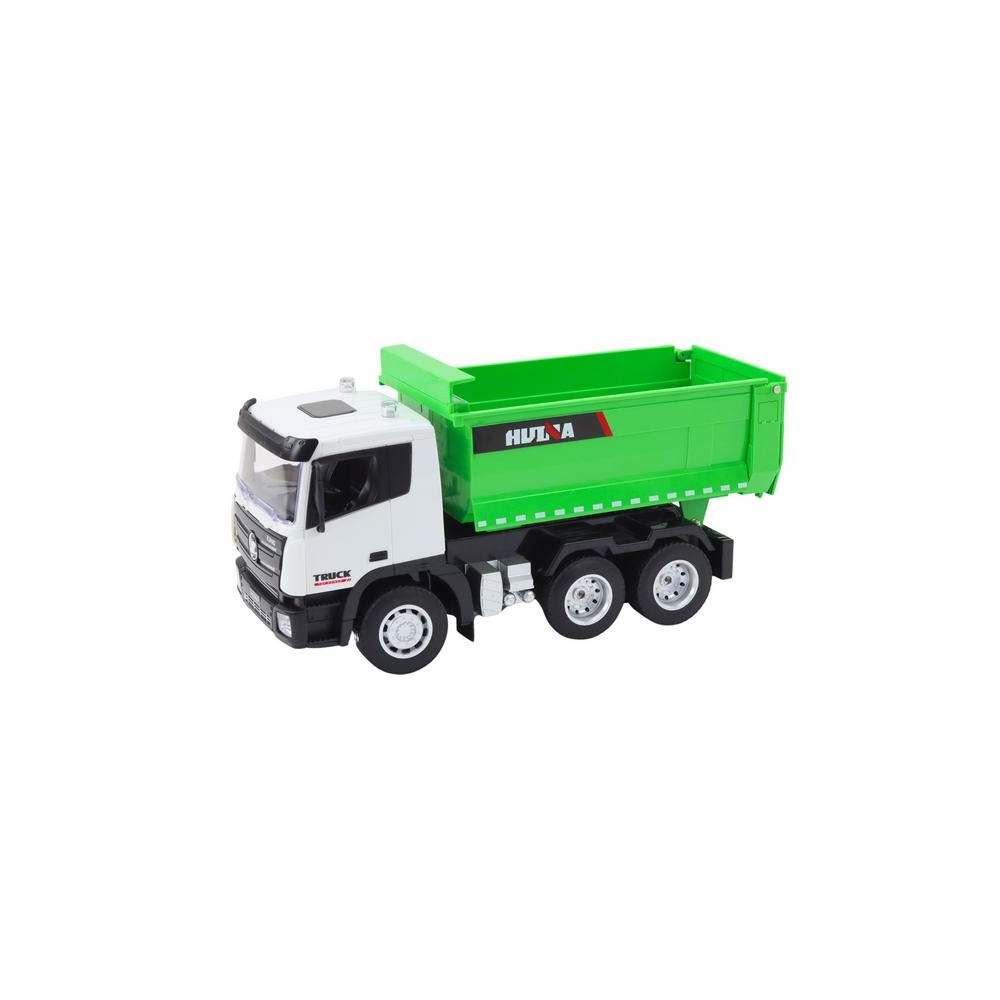RC nuotoliniu būdu valdomas savivartis sunkvežimis 1:18 žalias-Žaislai, Auto ir transporto žaislai, Valdomos radijo bangomis-e-v