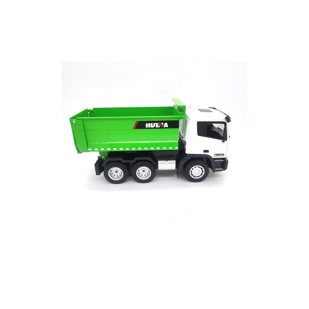 RC nuotoliniu būdu valdomas savivartis sunkvežimis 1:18 žalias-Žaislai, Auto ir transporto žaislai, Valdomos radijo bangomis-e-v