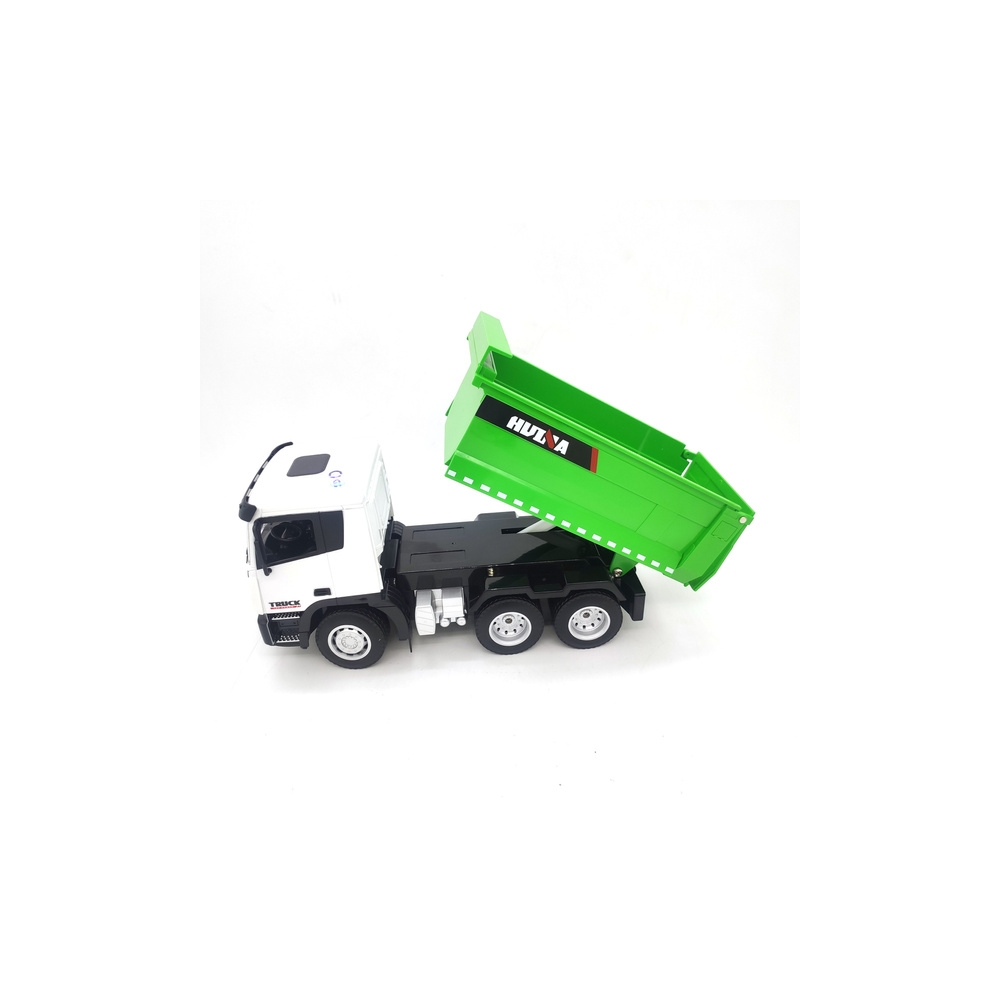 RC nuotoliniu būdu valdomas savivartis sunkvežimis 1:18 žalias-Žaislai, Auto ir transporto žaislai, Valdomos radijo bangomis-e-v