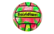 Rubber Ball Bright Leaves Pink 24 Cm