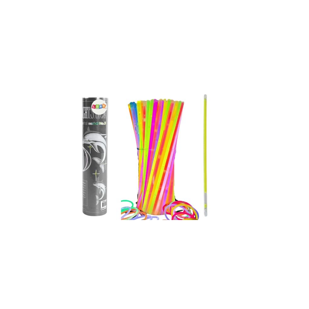 Fluorescent Bands 100 Pieces Many Colors Glow In The Dark