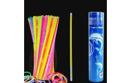 Opaski Fluorescencyjne 100 Sztuk Wiele Kolorów Świecące W Ciemności