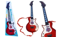 Gitara Elektryczna Dla Dzieci Światła Melodie Czerwona