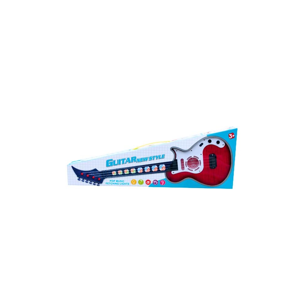 Gitara Elektryczna Dla Dzieci Światła Melodie Czerwona