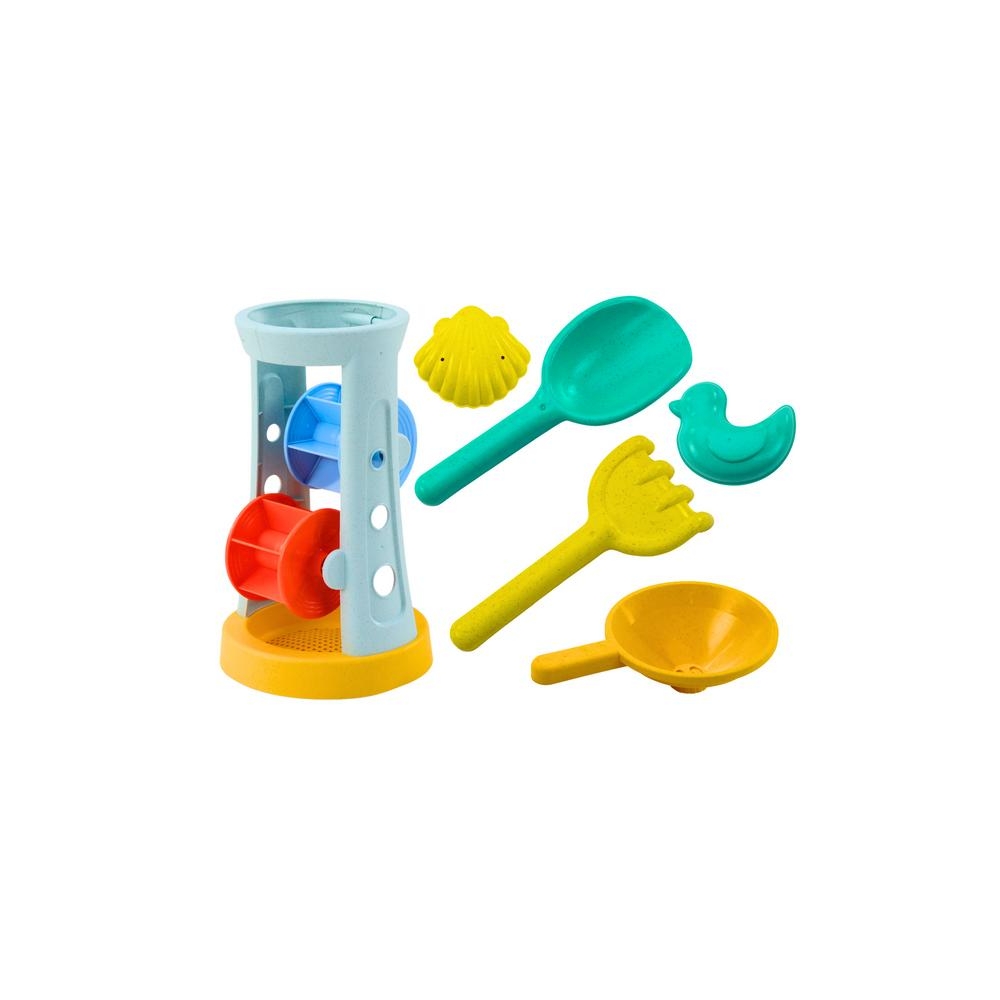 Smėlio žaislų rinkinys Smėlio malūnėlis Grinder Rake Shovel Moulds