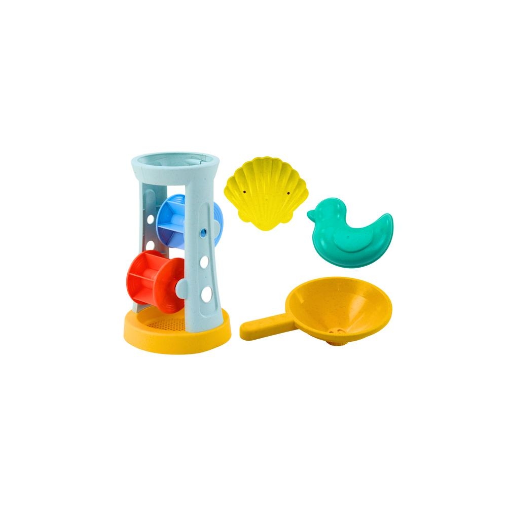 Smėlio žaislų rinkinys Smėlio malūnėlis Grinder Rake Shovel Moulds