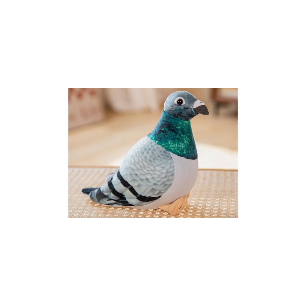 Maskotka Pluszowy Gołąb Grzywacz Szary 20cm