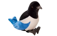 Pliušinė šarka 30 cm, mėlyna