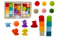 Soft Educational Bath Blocks 20 Pieces Animals Shapes