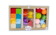 Soft Educational Bath Blocks 20 Pieces Animals Shapes