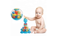 Bączek Z Kulkami Hipopotam Dla Niemowląt Niebieski