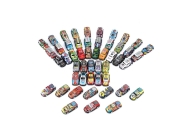 Set of Car Springs Cars With Drive Colorful 25 Pieces