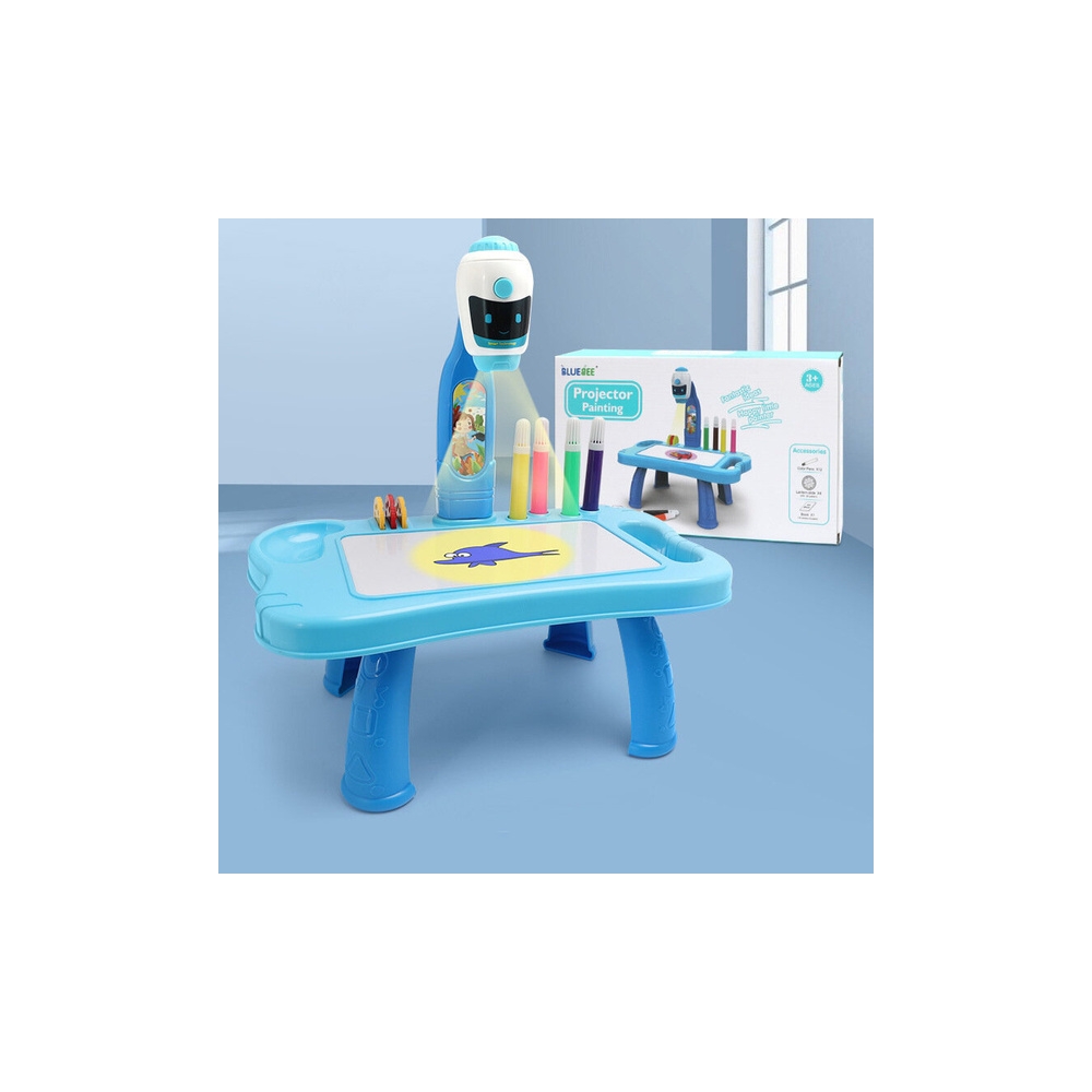 Mini projektorius roboto stalas 2in1 Priedai mėlynas