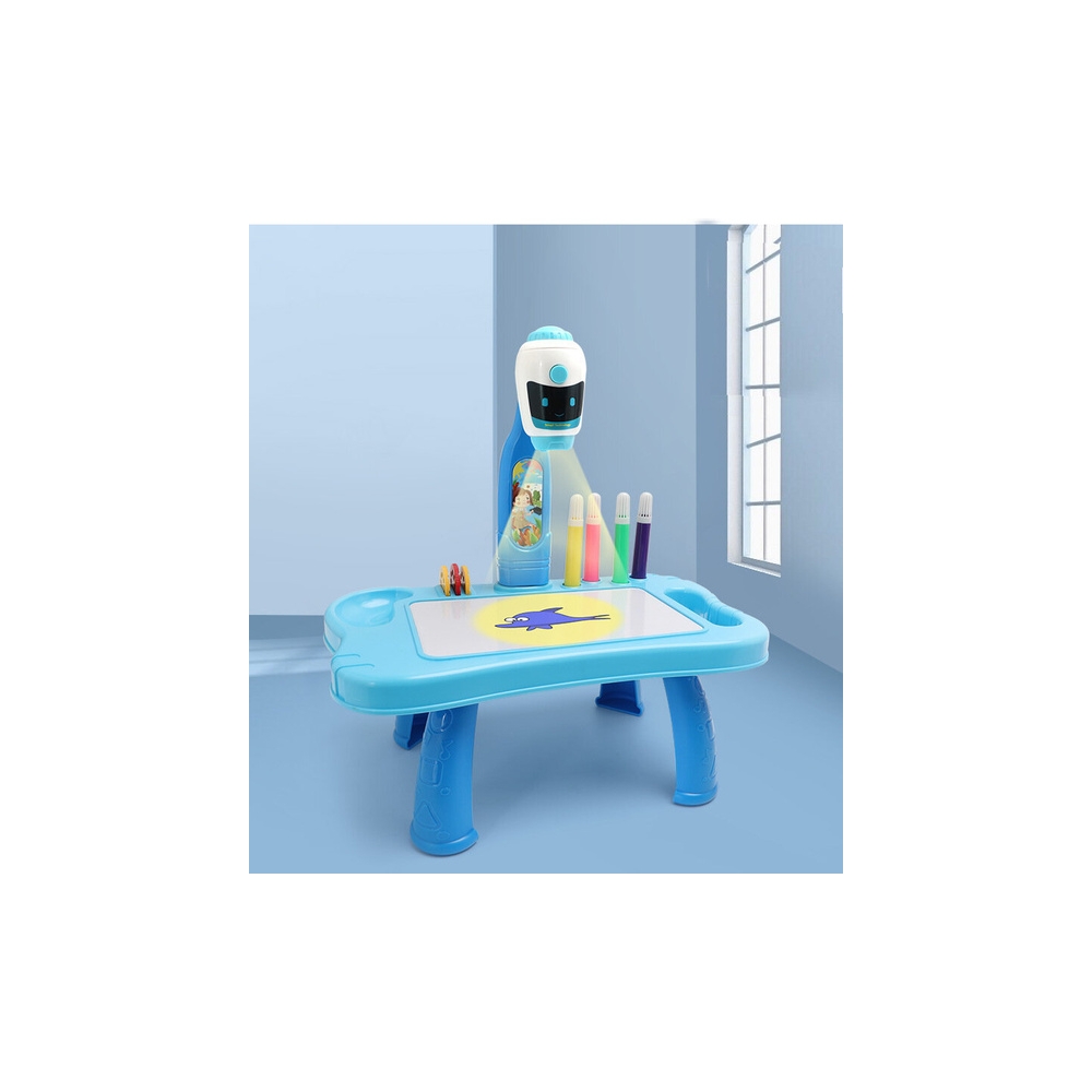 Mini projektorius roboto stalas 2in1 Priedai mėlynas