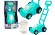 Bubble Machine Ride-on Lawn Mower with Handle Blue