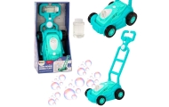 Bubble Machine Ride-on Lawn Mower with Handle Blue
