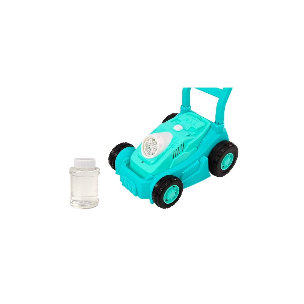 Bubble Machine Ride-on Lawn Mower with Handle Blue