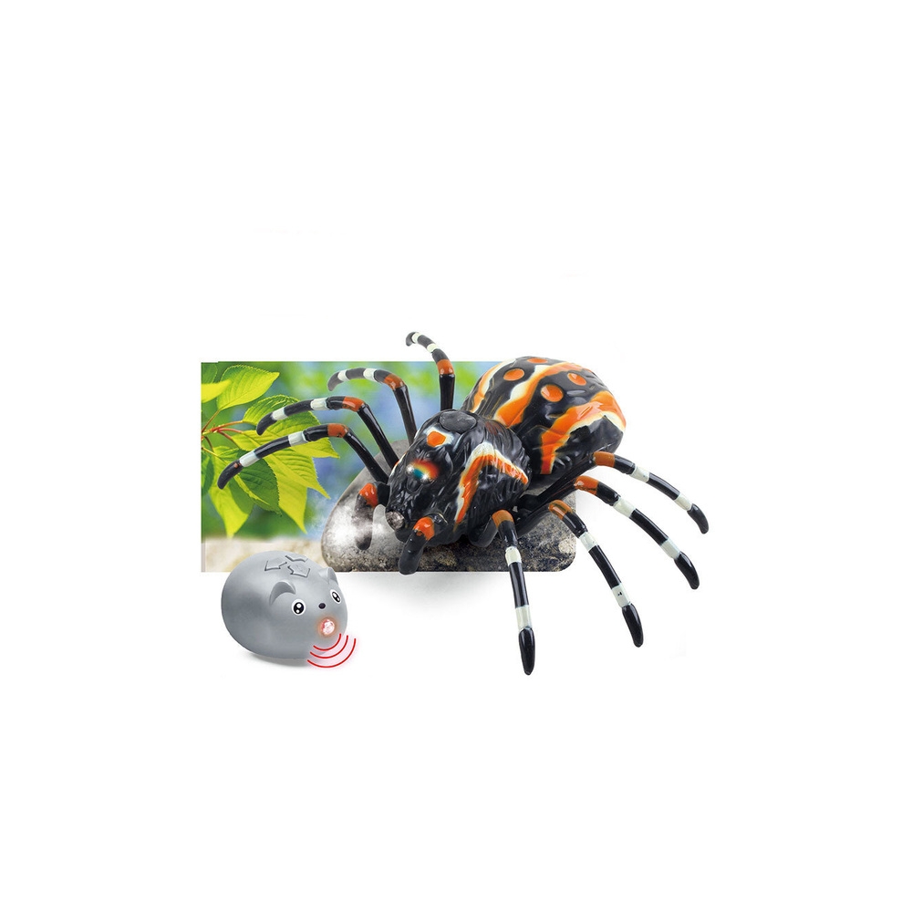 Nuotoliniu būdu valdomas voras Tarantulas infraraudonųjų spindulių juodas R/C ST