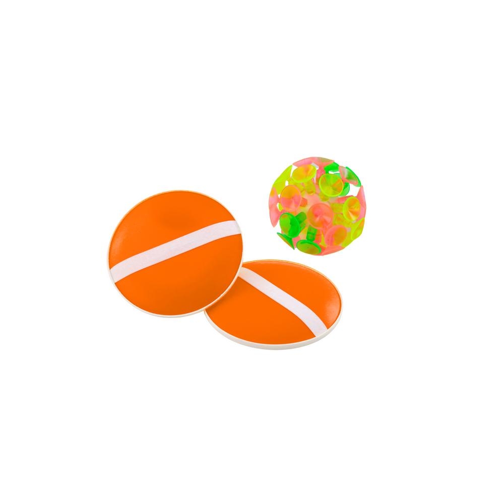 Arkadinis žaidimas Round Palettes Ball With Suction Cups Orange