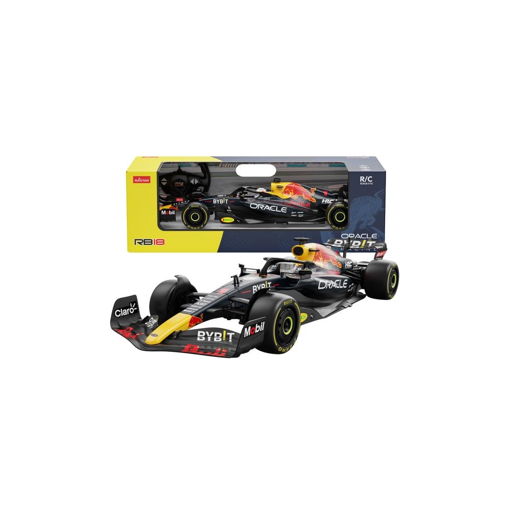 Nuotoliniu būdu valdomas Auto Rastar lenktyninis automobilis „Red Bull RB181“ F1 bolidas RC, tamsiai mėlynas, 1:12-Žaislai, Auto