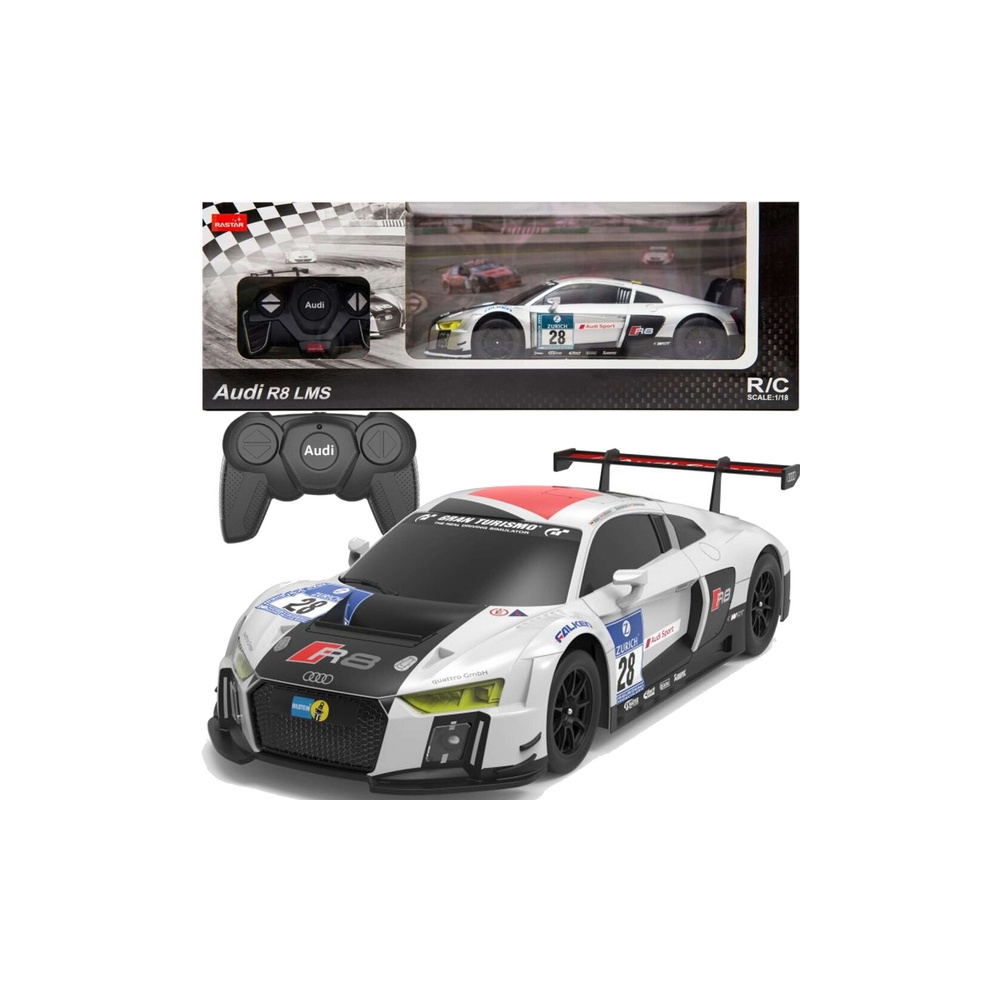 Car R/C 1:24 Remote Controlled Sports AUDI R8 LMS White