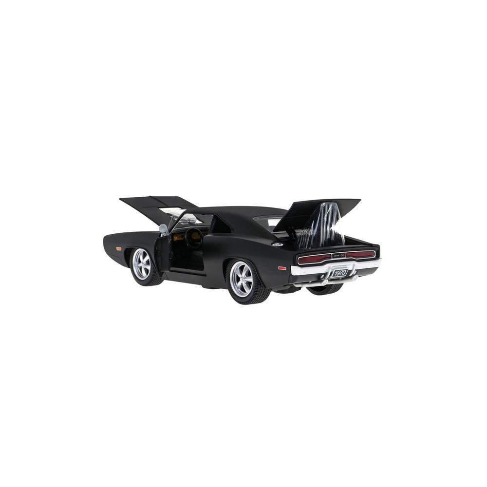 Nuotoliniu būdu valdomas 1:16 mastelio Dodge Charger R/T su atidaromomis detalėmis, juodos sp.