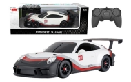 RC automobilis 1:18 Rastar Porsche 911 GT3 baltos ir pilkos spalvos