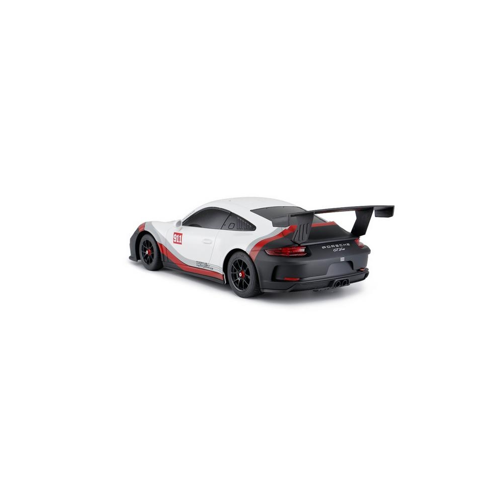RC automobilis 1:18 Rastar Porsche 911 GT3 baltos ir pilkos spalvos