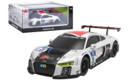 Car R/C 1:24 Remote Controlled Sports AUDI R8 LMS White and Black