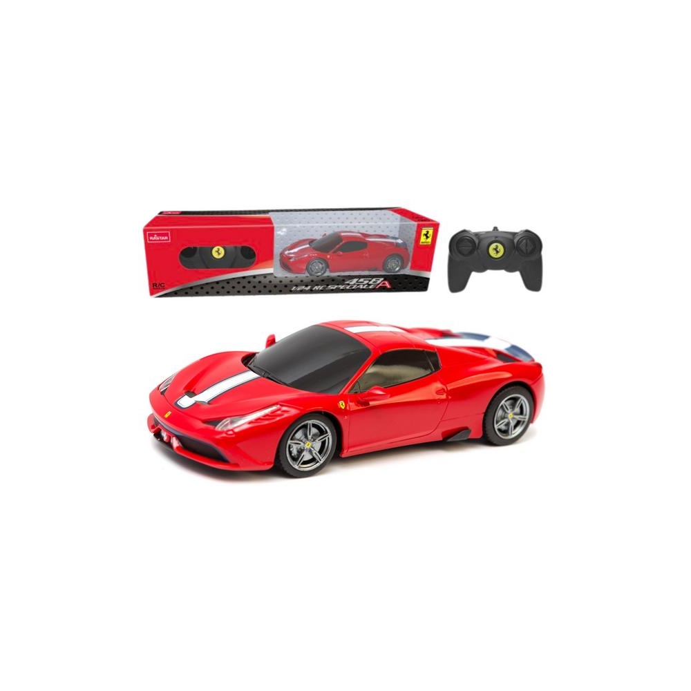 Nuotoliniu būdu valdomas 1:24 mastelio RC automobilis „Ferrari 458 Speciale“, raudonas-Žaislai, Auto ir transporto žaislai, Vald