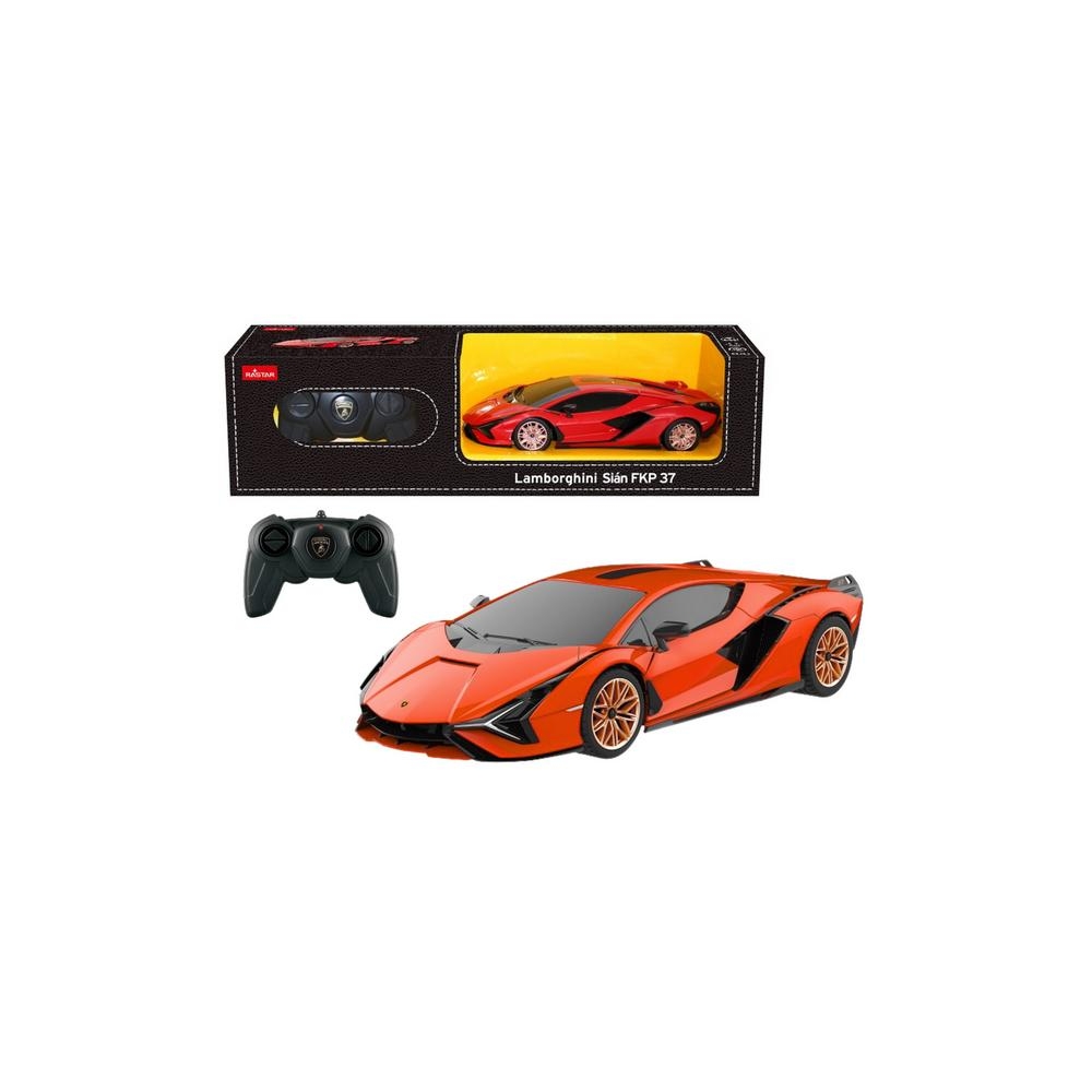 RC automobilis 1:24 „Rastar“ „Lamborghini Sian“, oranžinis-Žaislai, Auto ir transporto žaislai, Valdomos radijo bangomis-e-vaika