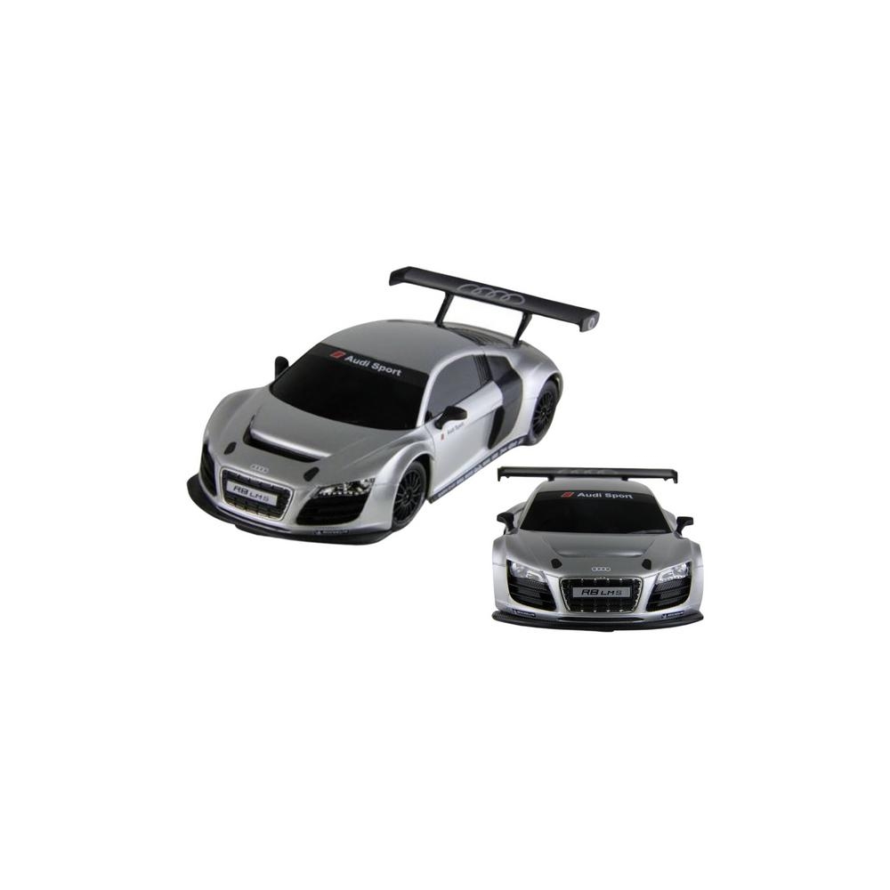 Auto R/C 1:24 Zdalnie Sterowane Sportowe AUDI R8 LMS Srebrne