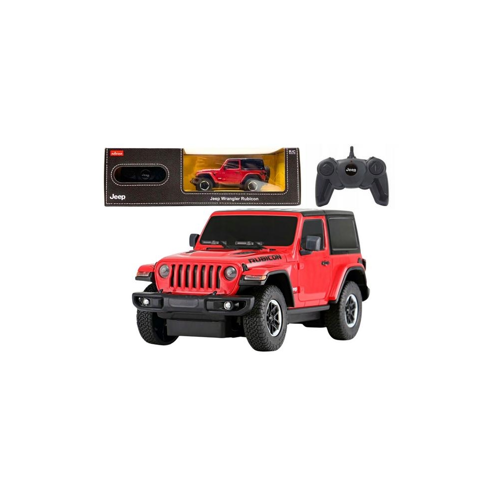 Nuotoliniu būdu valdomas 1:24 mastelio JEEP Wrangler JL Rubicon, raudonas-Žaislai, Auto ir transporto žaislai, Valdomos radijo b