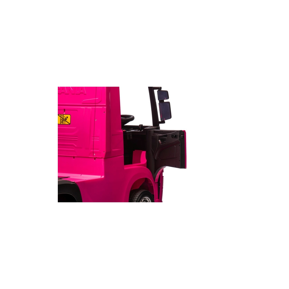 Elektromobilis Scania 500R HL698, 4x4, Pink-Elektromobiliai vaikams, Sunkvežimiai-e-vaikas