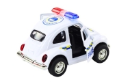 Classic Police Car 1:38 Drive Lights Sounds White