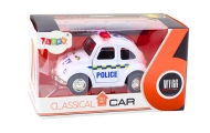 Klasikinis policijos automobilis 1:38 baltas