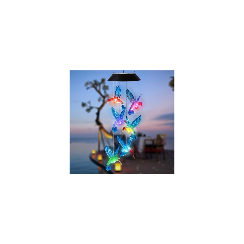 Lampka Solarna Kolibry Ptaki LED Kolorowe